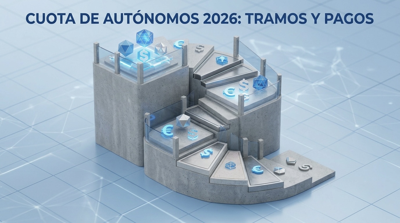 Cuota de autónomos 2026: cuánto pagas según tus ingresos (tramos)