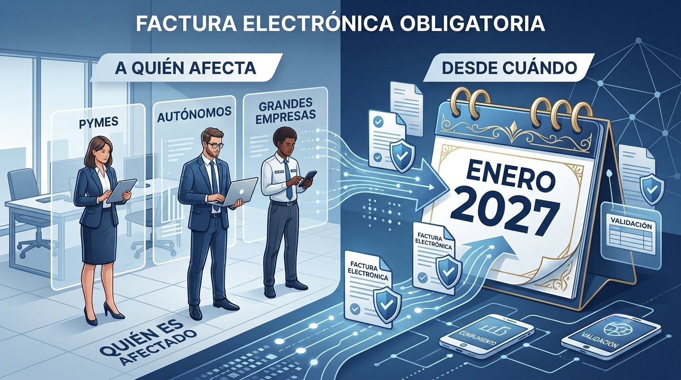 Factura electrónica obligatoria: a quién afecta y desde cuándo