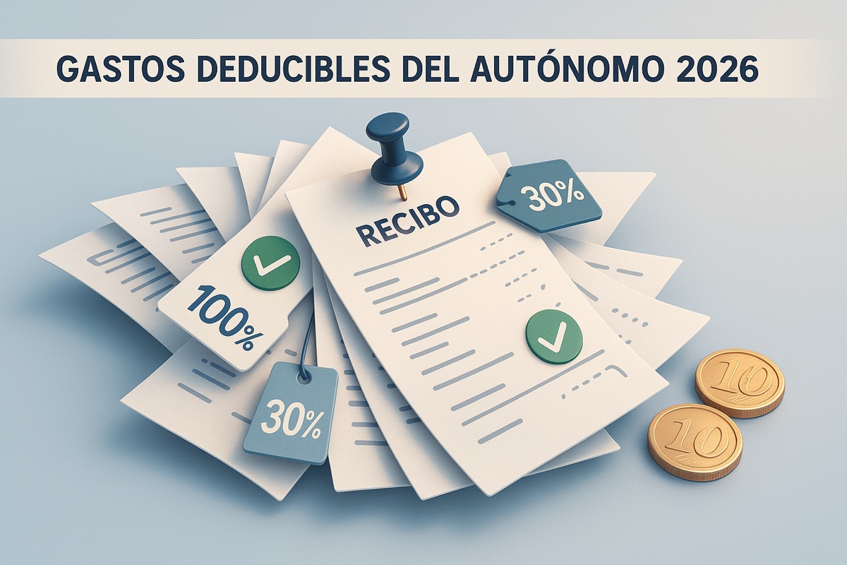 Gastos deducibles del autónomo en 2026: la lista con ejemplos