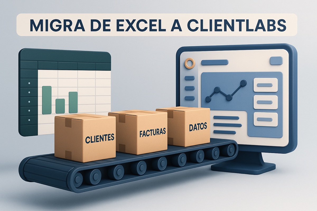 Migra de Excel a ClientLabs: clientes, facturas y datos en 10 min