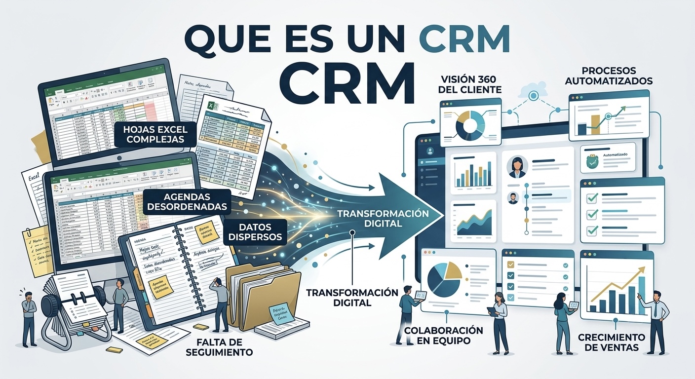 Qué es un CRM (y por qué tu Excel y tu agenda se quedan cortos)