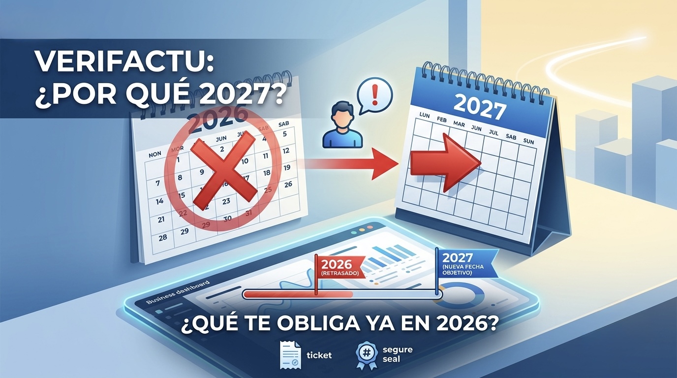 Verifactu en 2026: por qué se aplazó a 2027 y qué te obliga ya
